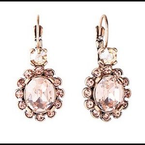 🔵 Rose Goldtone Circular Drop Earrings